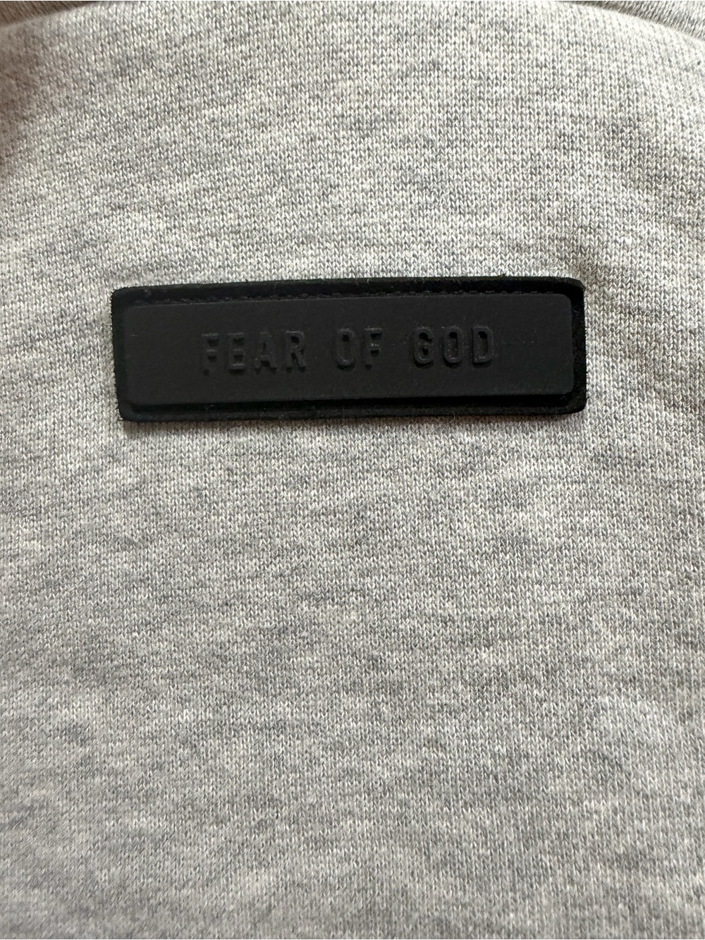 Fear of God Essentials Light Heather Grey Oversized Hoodie Medium Unisex - Picture 11 of 12